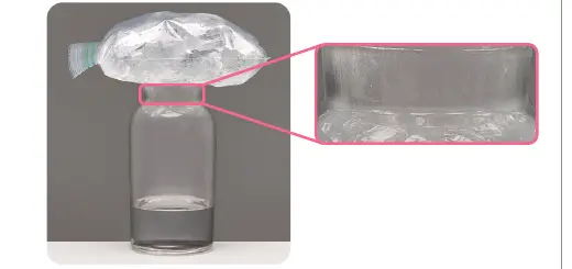 집기병 안 안개