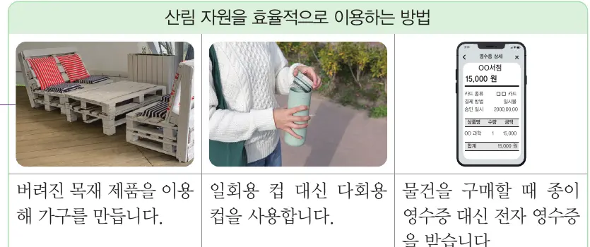 산림 자원을 효율적으로 이용하는 방법